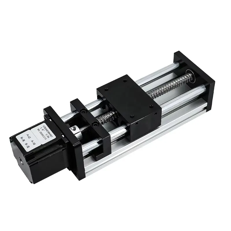 Módulo de guía lineal Mesa Deslizante Eje Z Viaje de escenario 50-500 mm Carril de 12 mm Actuador lineal de tornillo de bola SFU1204 para Cnc