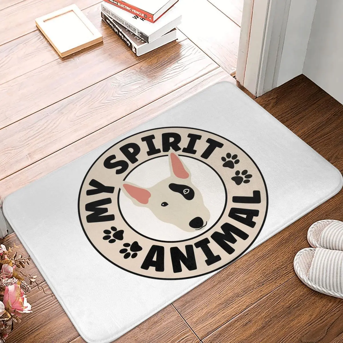 Staffordshire Bull Terrier Dog Is My Spirit Animal Anti-slip Doormat Floor Mat Carpet Rug for Kitchen Entrance Footpad Mats