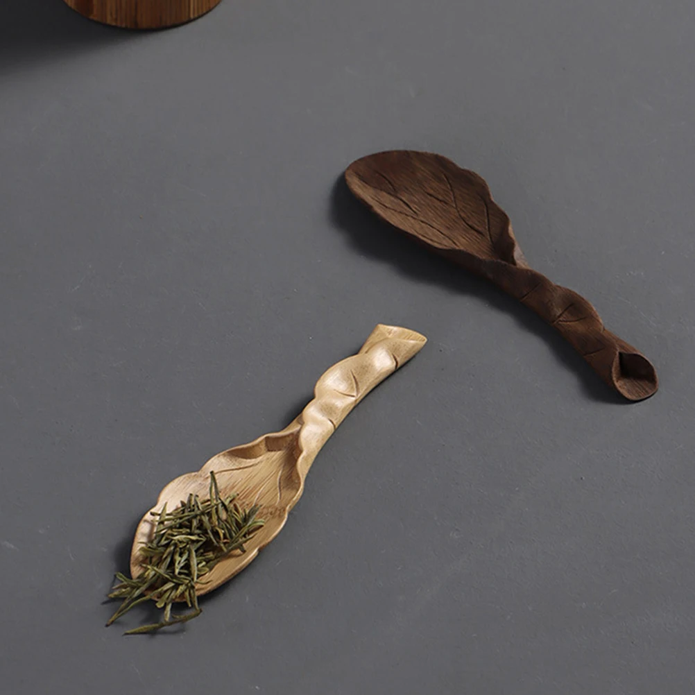 

Bamboo Carved Teaspoon Handmade Tea Scoop Lightweight Portable Tea Ceremony Accessories Teaware Tool Bamboo Teaspoon