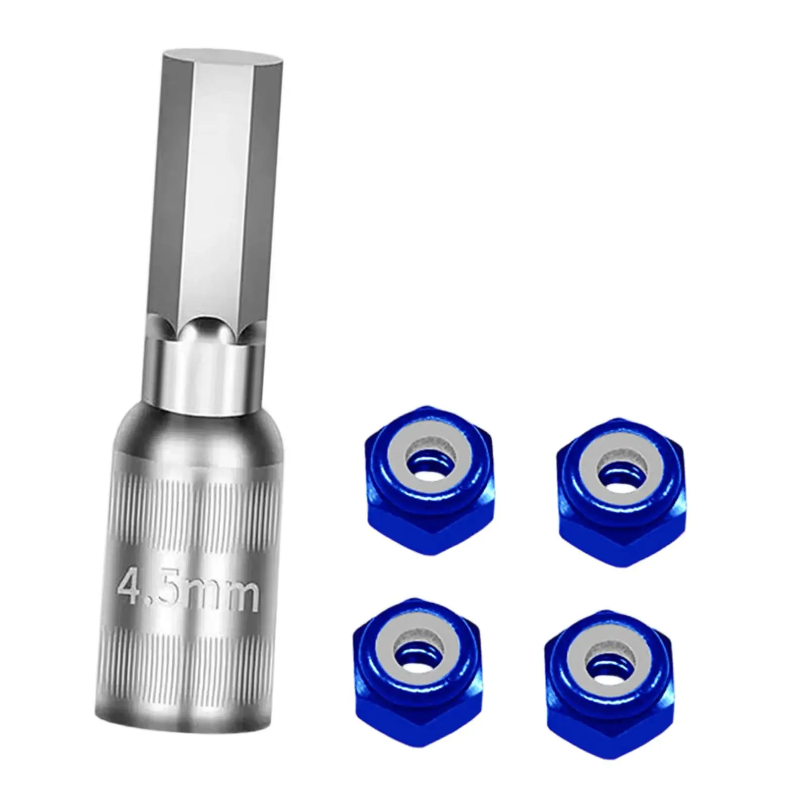 Secure Locking Wheel Nuts RC Car Upgrade Kit for 1/30 Crawler Axle SCX24 Durable Assembly Spare Parts