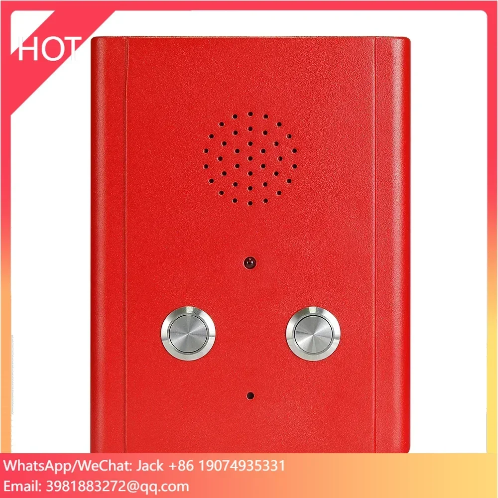 

J&R Red Wall mounting sip speed dial handsfree telephone sos outdoor telephone ip65 emergency phones
