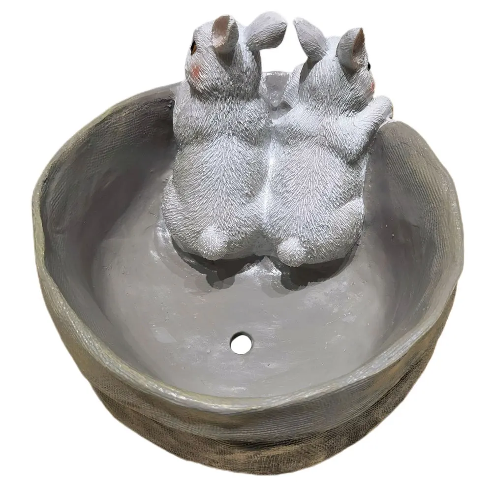 

1 PC Resin Rabbit Planter for Succulents Small Flower Pots Desk Garden Cartoon Shaped Plant Container