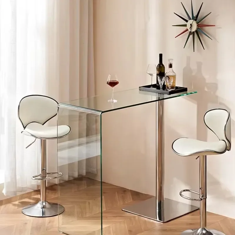Balcony Leisure Acrylic bar Table Modern Household High Legged Long Table