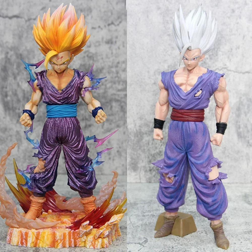 # Figura de Dragon Ball Z de 25cm, figura de acción de Son Gohan, Super Saiyan, juego de 2 celdas, juguetes para niños, Decoartion, Son Goku, regalo gratis