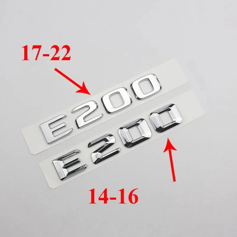 For Mercedes Benz E Class E200 E220 E230 E250 E260 E300 E350 E400 W212 W213 Car Trunk Letters Logo Emblem Badge Decals Sticker