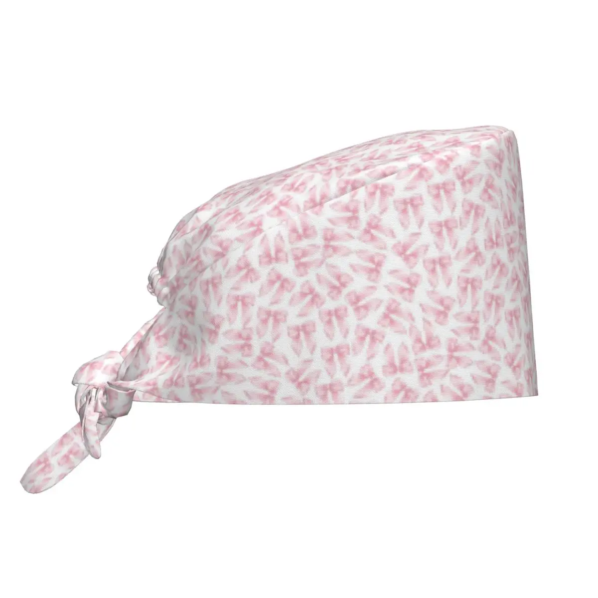 Cochuette Bonnet chirurgical rose à motif nœud, réglable, pour hommes et femmes, idéal pour les médecins, les infirmiers et les dentistes