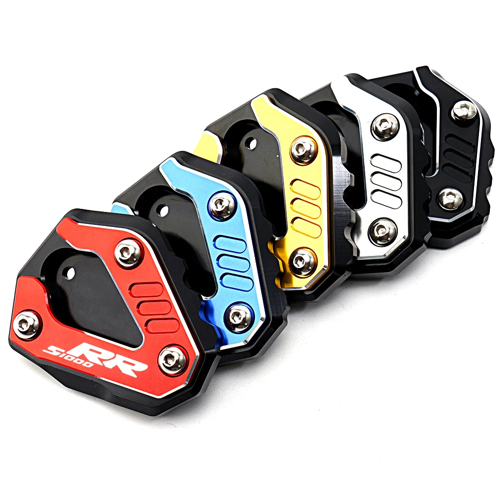 ل BMW S1000R 2021-2024 S 1000 RR S1000RR 2019-2024 M1000RR CNC دراجة نارية مسنده الجانب حامل تمديد الوسادة الإطارات صمام قبعات #5