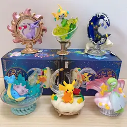 Anime Pokemon Pikachu Jirachi Eevee Gardevoir Umbreon Noctali Lapras PVC Action Figures Game Statue Collectible Model Toys Doll