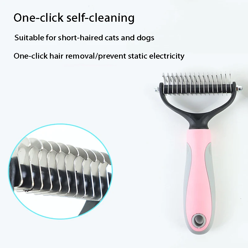 The Best Pet Grooming Brush Dog Brush Double-Sided Hair Removal Comb And Hair Removal Tool Used To Remove Mats And Tangles