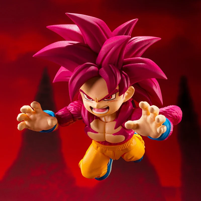 ฟิกเกอร์ BANDAI S.H.Figuarts ดราก้อนบอล ไดม่า ซูเปอร์ไซย่า 4 ซุนโกคู (มินิ) พีวีซี 8 ซม. อนิเมะ แอคชั่นฟิกเกอร์ ของสะสม โมเดล ของเล่น