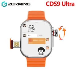 CDS9 Ultra komórkowa wersja karty Smart Watch 2GB/4GB RAM AMOLED Wifi GPS 32GB/64GB z pozycją 2024 Bluetooth mężczyzn bezprzewodowa