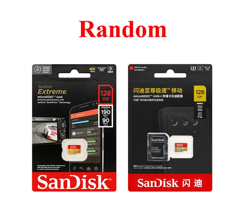 SanDisk Extreme V30 A2 4K MicroSD TF Flash-Karte für DJI-Drohnen, Actioncams und Handkameras, 64 GB, 128 GB, 256 GB, 512 GB, MicroSDXC-Speicherkarte. – Detail 15