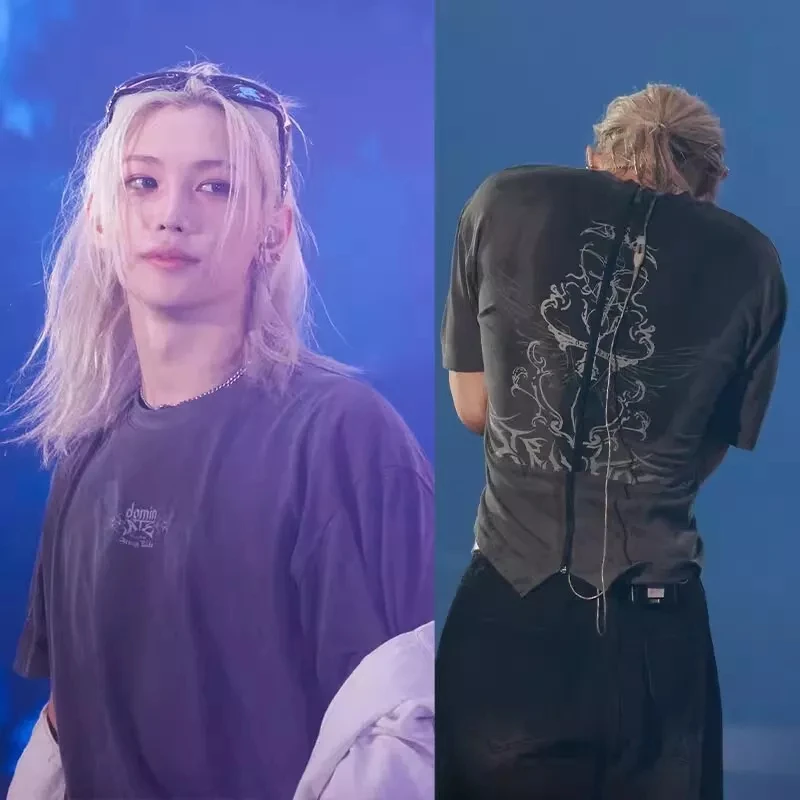 تي شيرت Kpop ستريك كيزز جولة حول العالم في سيول تهيمن تي شيرت قطني للجنسين تي شيرت البقاء #2