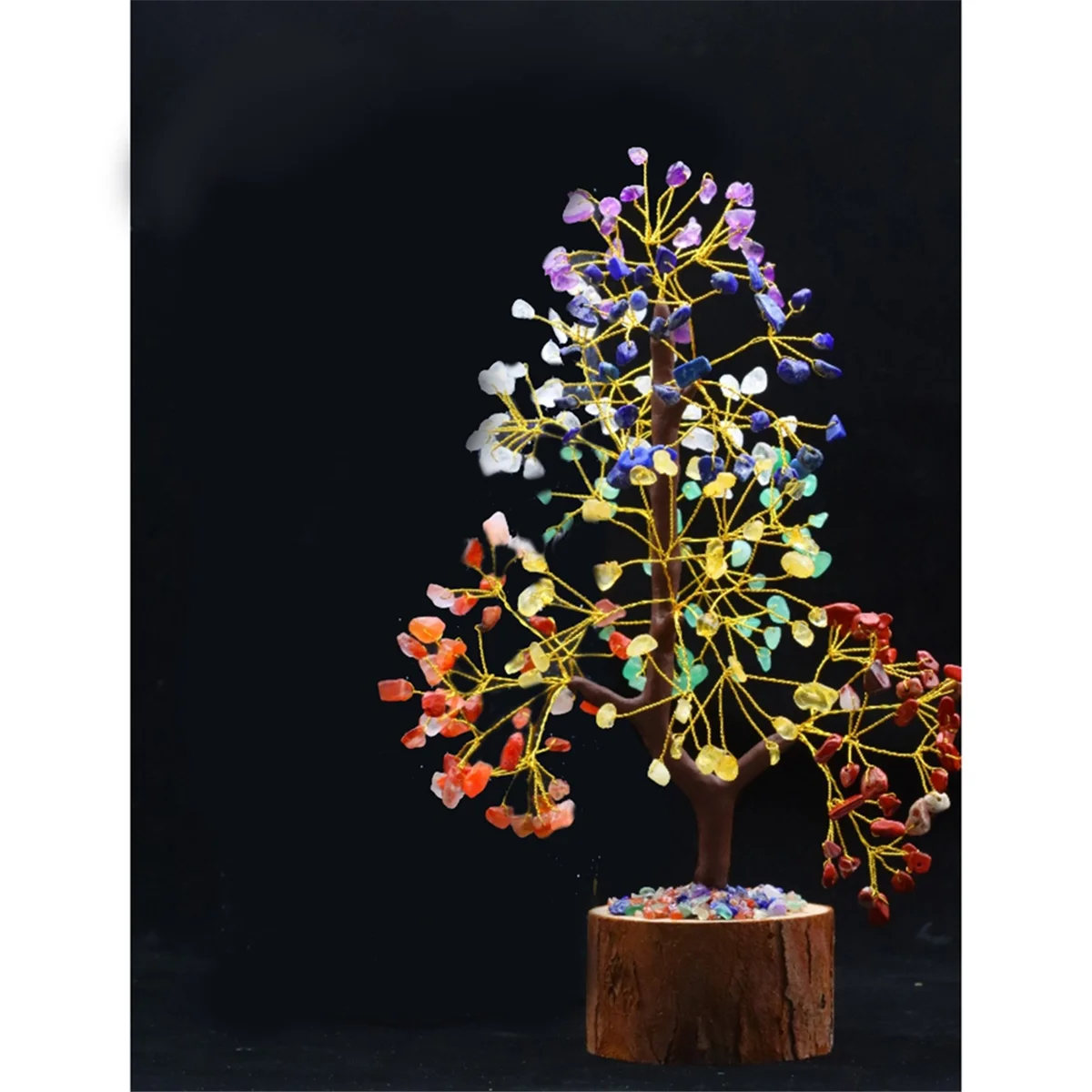 Tree Gift Crystal Tree Stone and Crystal Money Tree Healing Crystal Height 28cm, Width 18cm