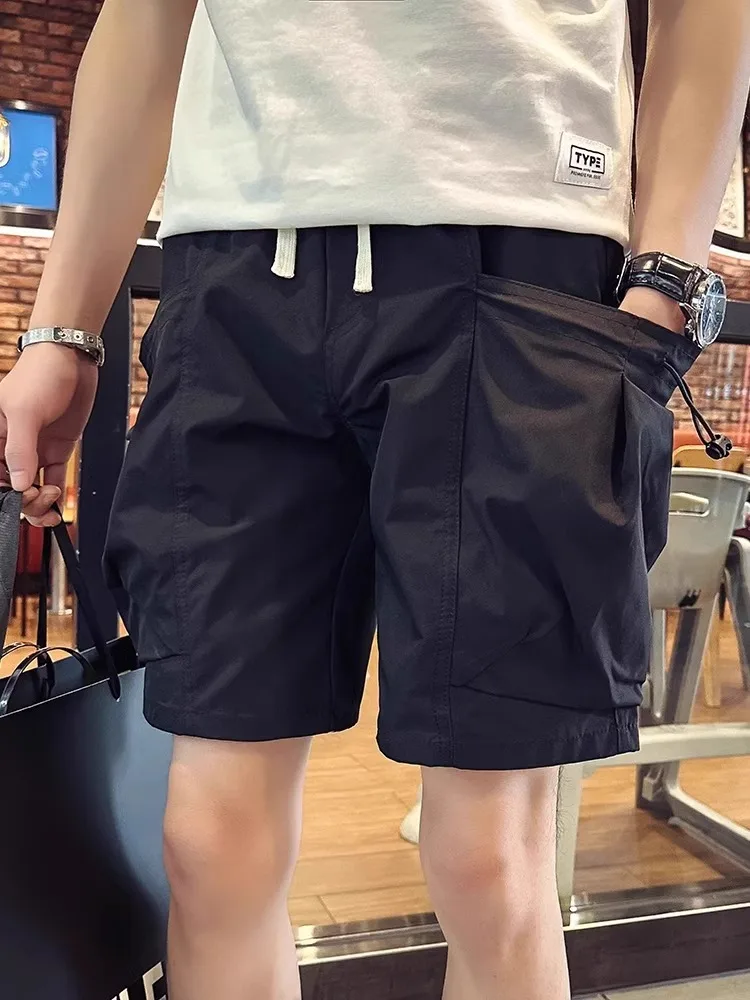 

Casual Men's Summer Thin Faion Workwear Sle Multi-ket Design Color 5-Quarter Length Outdoor orts Straight Leg