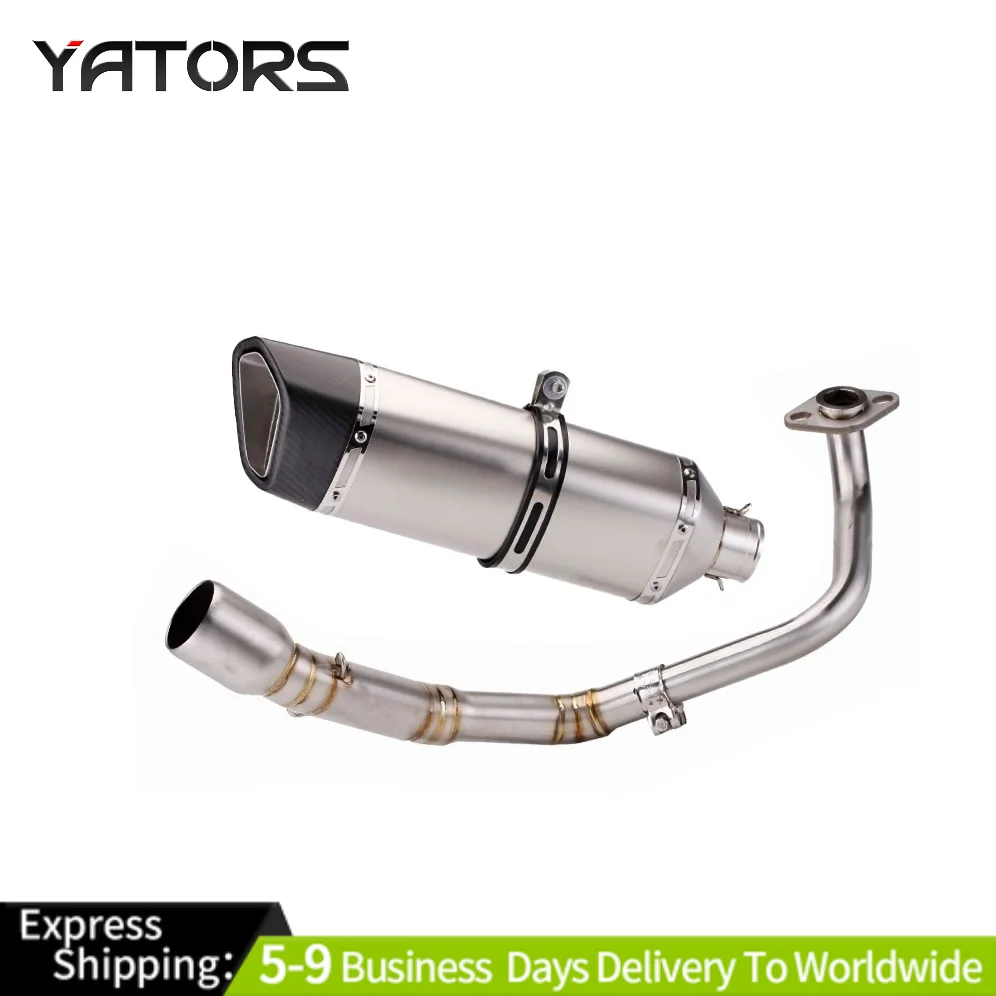 

For Honda ADV150 Slip On Exhaust Muffler Tips Header Front Link Pipe Full System Exhaust Systems Exhausts Pipes