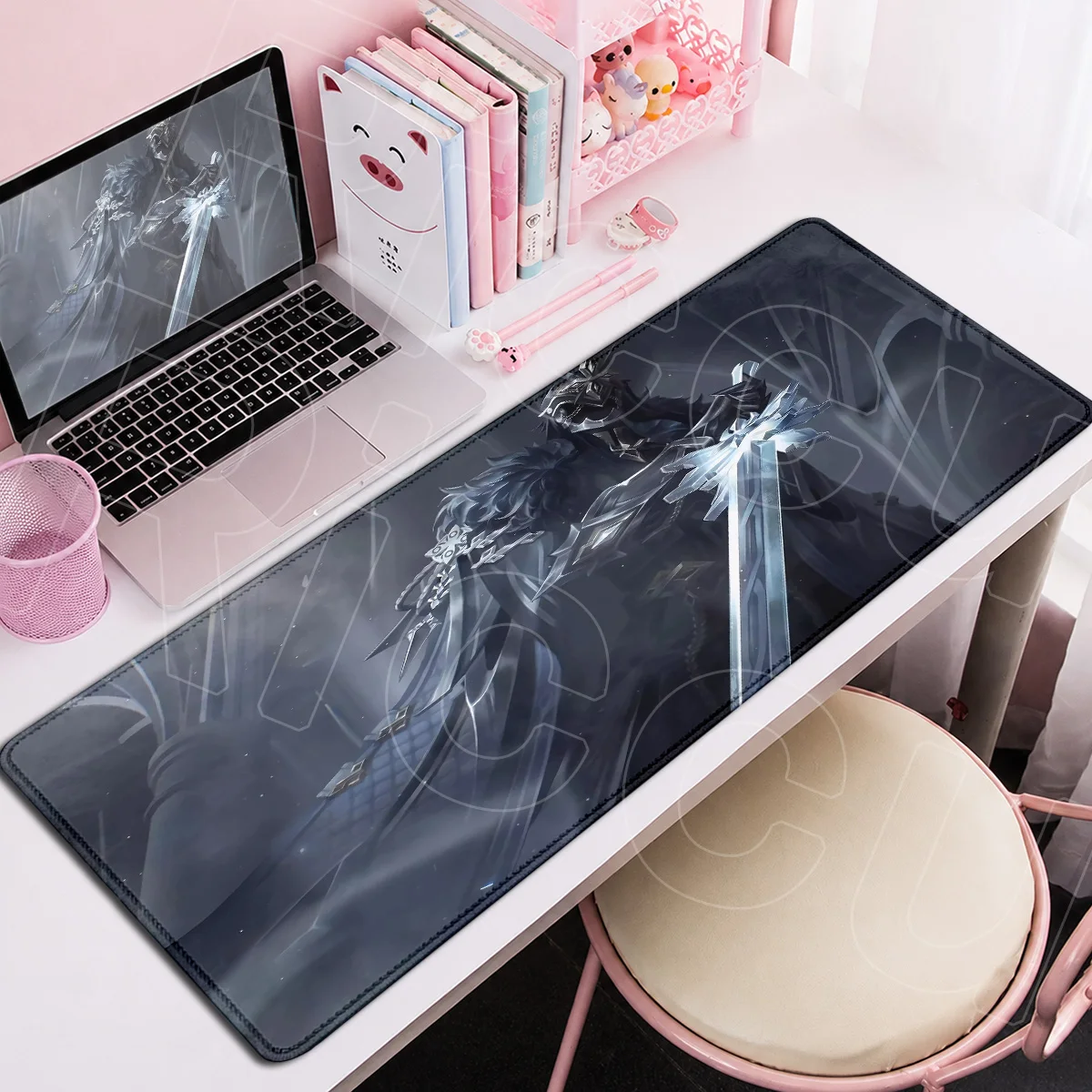 Laptop Anti-slip Office Cabinet Keyboard Desktop Mat Large Washable Capitano Mouse Pad XXL Hot Game Genshin Impact Anime Mauspad