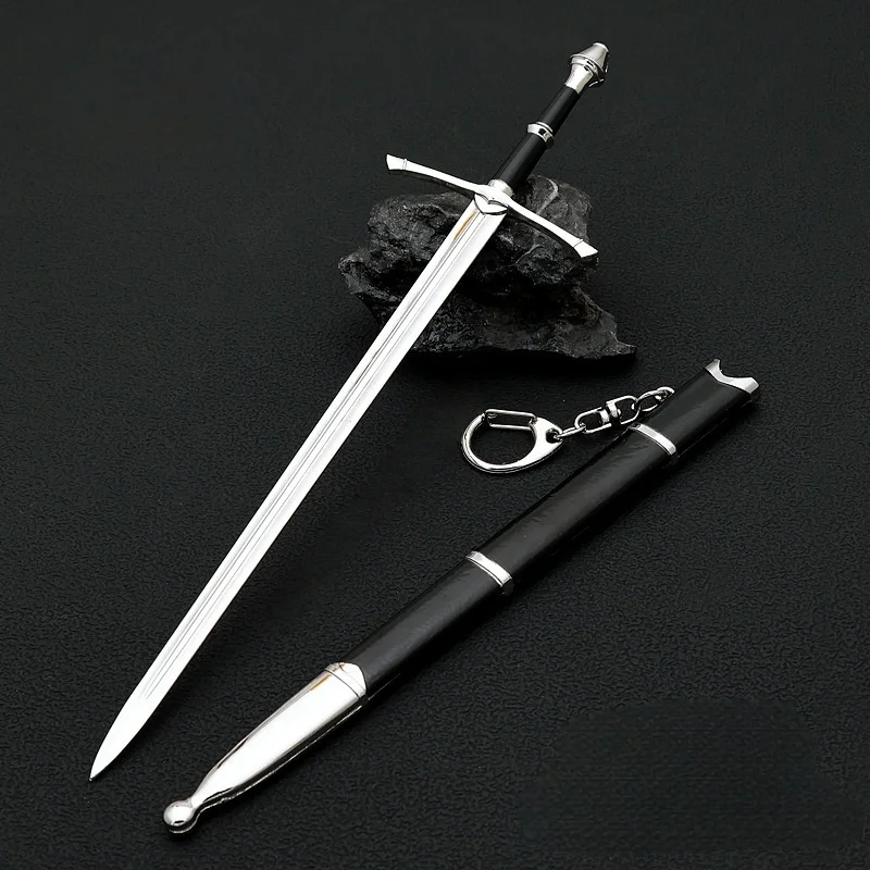 

22 см Arragornn косплей меч аниме эльф сабля скульптура фильм ролевая игра самурайский меч металлический мини катана мальчик подарок домашний декор