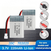 702025 Battery 3.7V 220mAh 20C Lipo Battery USB Charger For Drone RC Aircraft X4 X11 X13 Unmanned Aerial Vehicle Quadcopters