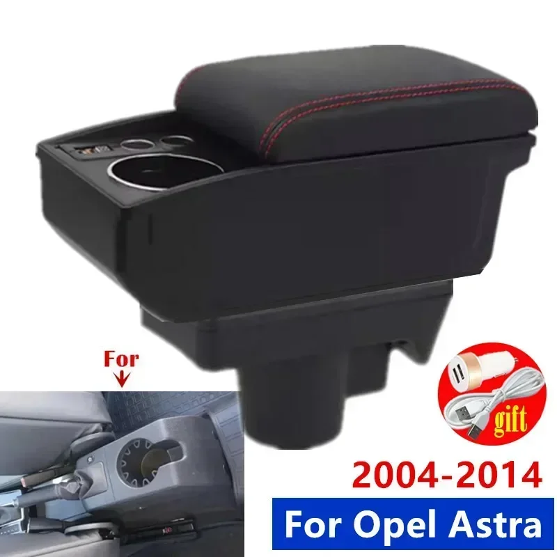 

Central armrest box For Opel Astra Armrest Box For Opel Astra H Car Armrest box 2004-2014 Storage box Dedicated Retrofit