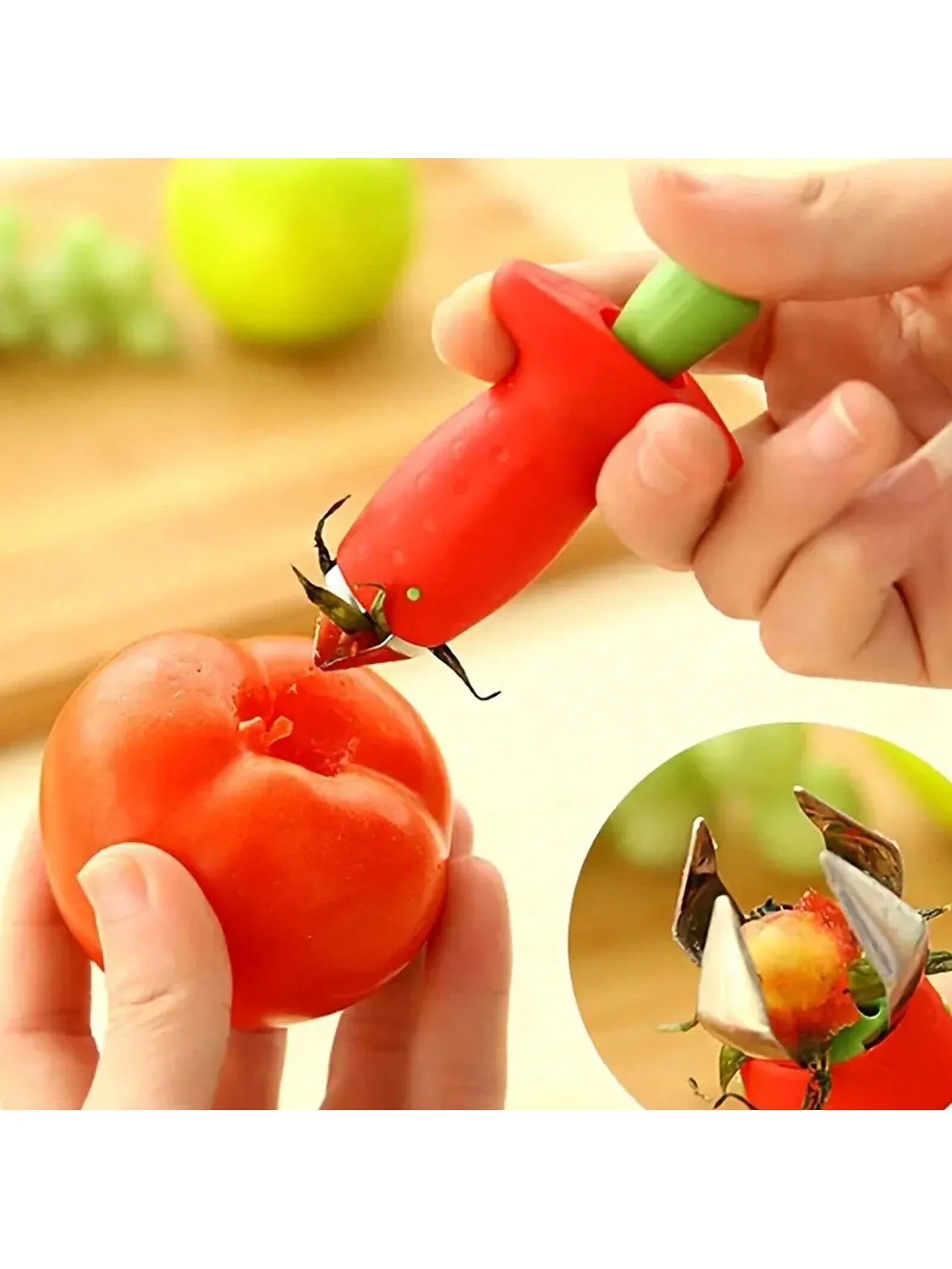 

Простой в использовании сердечник для клубники из нержавеющей стали для легкого удаления стеблей на кухне, средство для удаления стеблей клубники, нержавеющая сталь