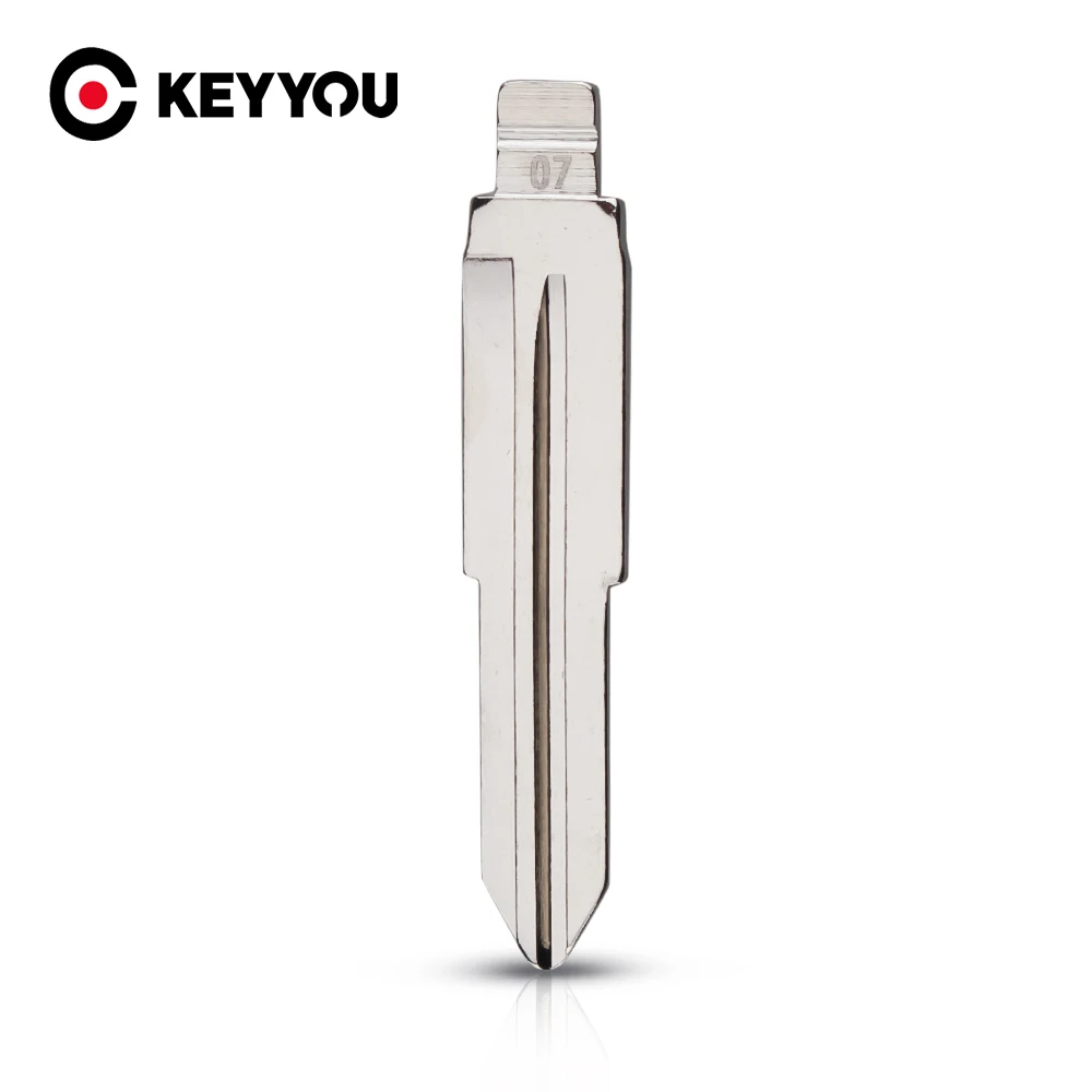 

KEYYOU New Styling Metal Blank Uncut Flip KD Remote Key Blade Type #07 for Mitsubishi Outlander Grandis ASX Pajero Key Blade