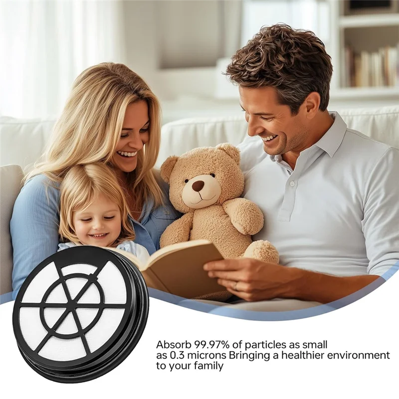 KEOL-NEN110B NEN110A Vacuümfilter voor Eureka Whirlwind zakloze stofzuiger, 6 stuks inlaatframe en sponsfilter