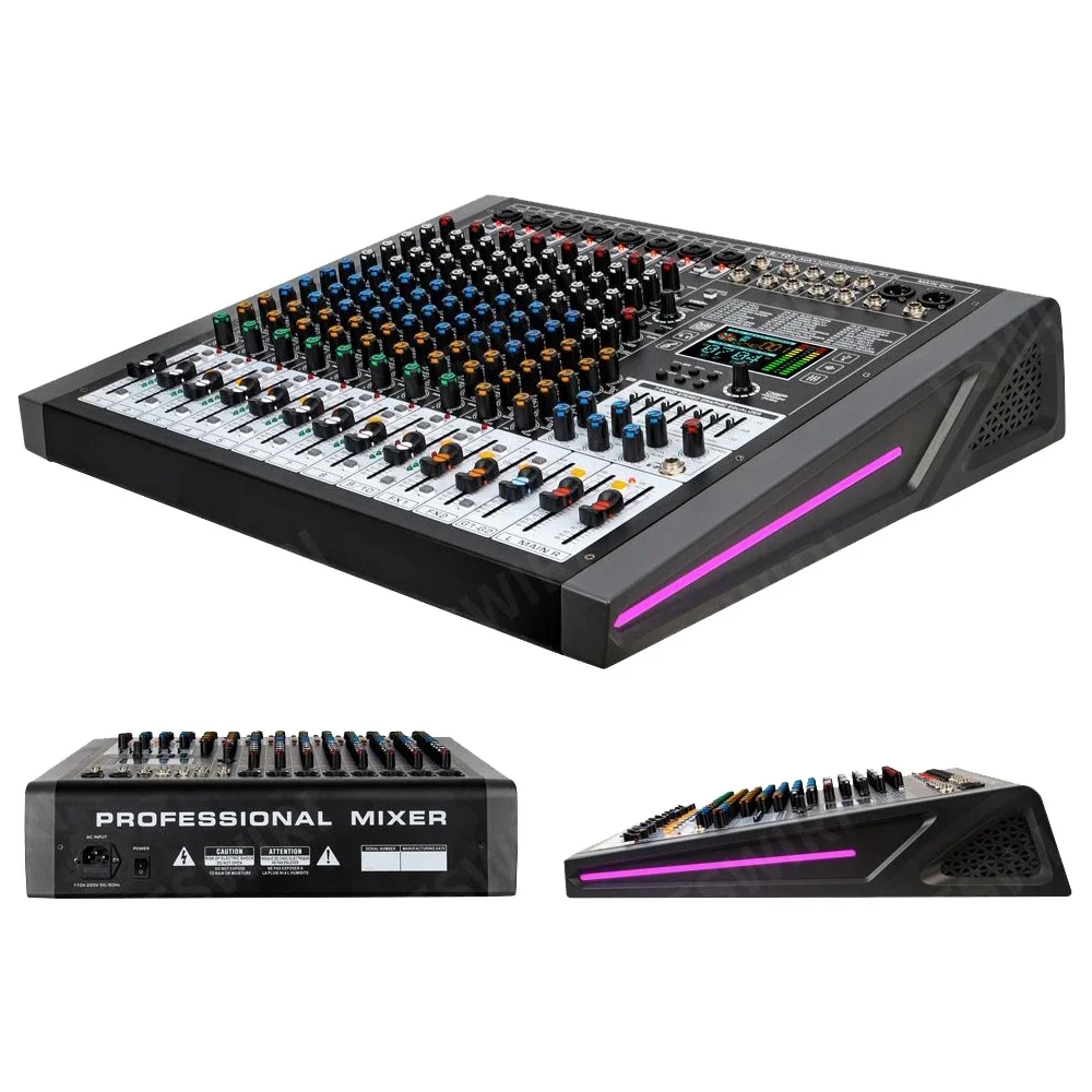 

Best Seller XTUGA K-10 Professional Built-in 7-Segment Balanced Adjustment 10 Channels Professional Audio Mixer For Large Stage