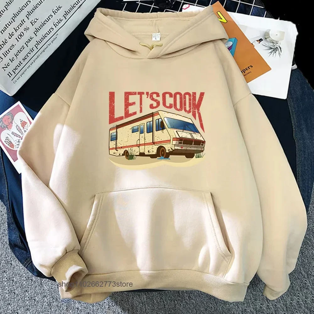 2025 Fauuny Breaking Bad Hoodies Lets Cook Print Sweatshirts Men Hip Pop Streetwear Women Y2k Top Long Sleeved Casual TV Show