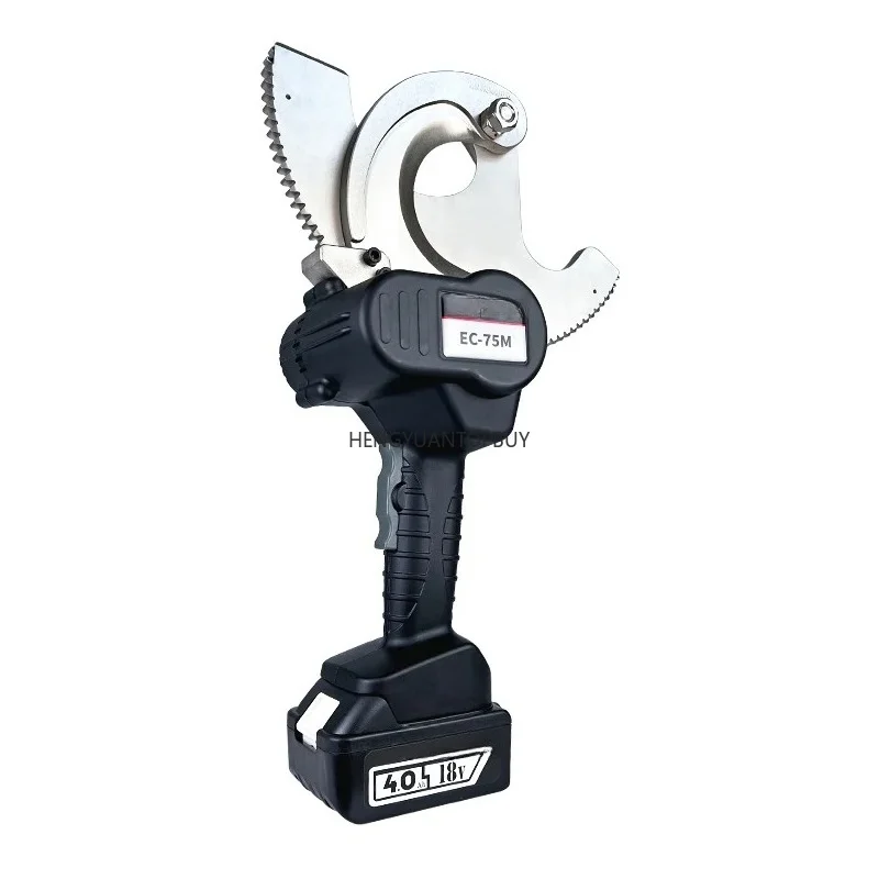 EC-75M Electric Ratchet Cable Cutter Gear Type Wire Scissors 220V Pliers for Cutting Copper Steel Strand Hydraulic Tools