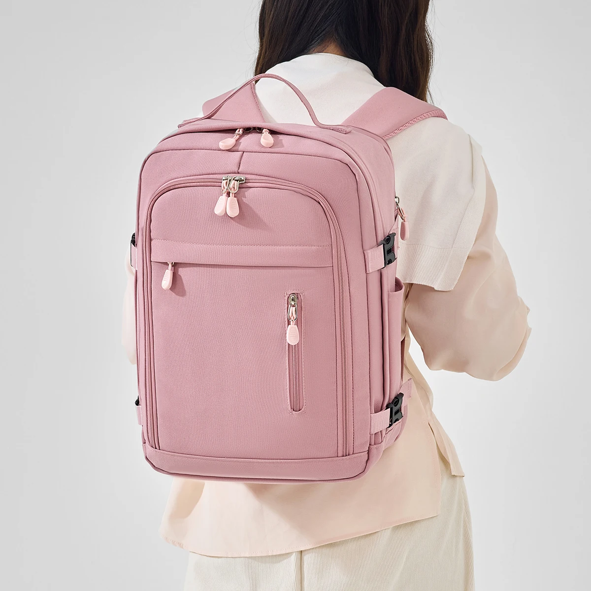 Mochila para computadora portátil, bolso para computadora, elegante para hombre, mochila informal de gran capacidad para estudiantes universitarios, bolso de mano para mujer, sin necesidad de llevarlo a la caja.