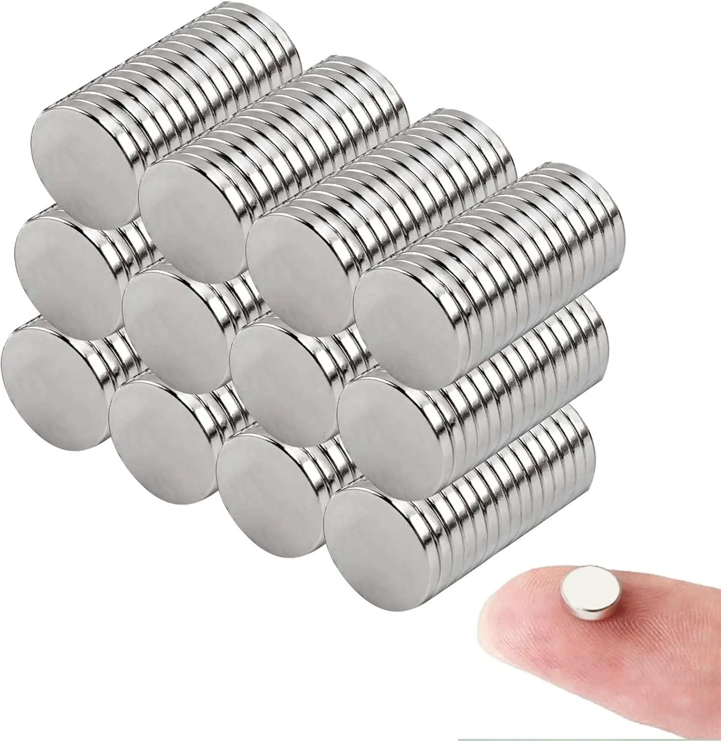 Refrigerator Magnets 10x1mm Tiny Round Disc Small Whiteboard Magnets for Crafts, DIY, Office, Dry Erase Board