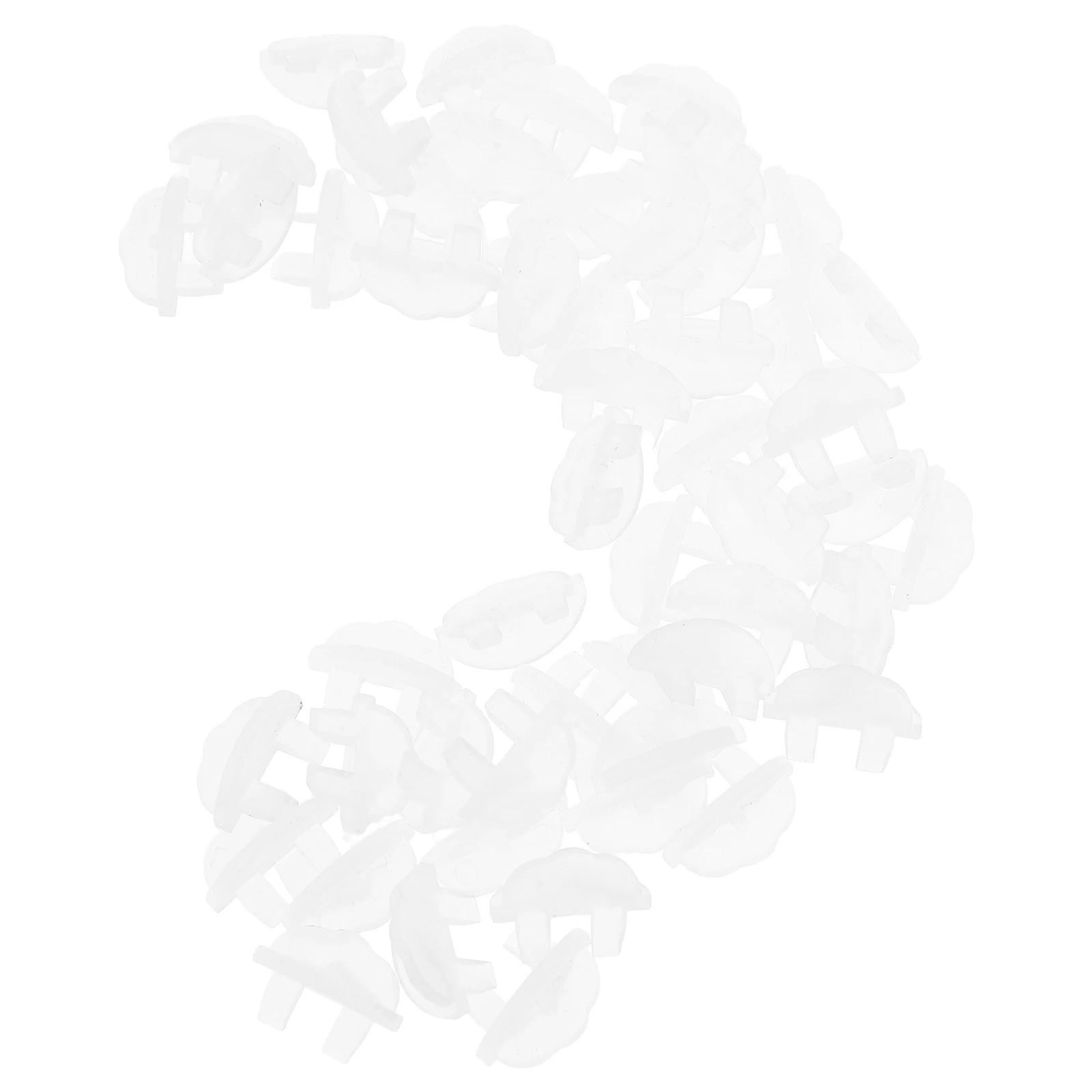 

50pcs Glass Shelf Support Brackets White Heavy Duty Cabinet Installation Kitchen Cabinets