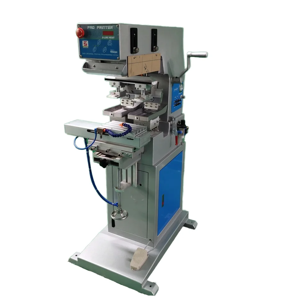 S2/S Aerodynamic Semi-Automatic Two-Color Shuttle Pad Printing Machine New Paper Printer High Quality Professional Hot Sale