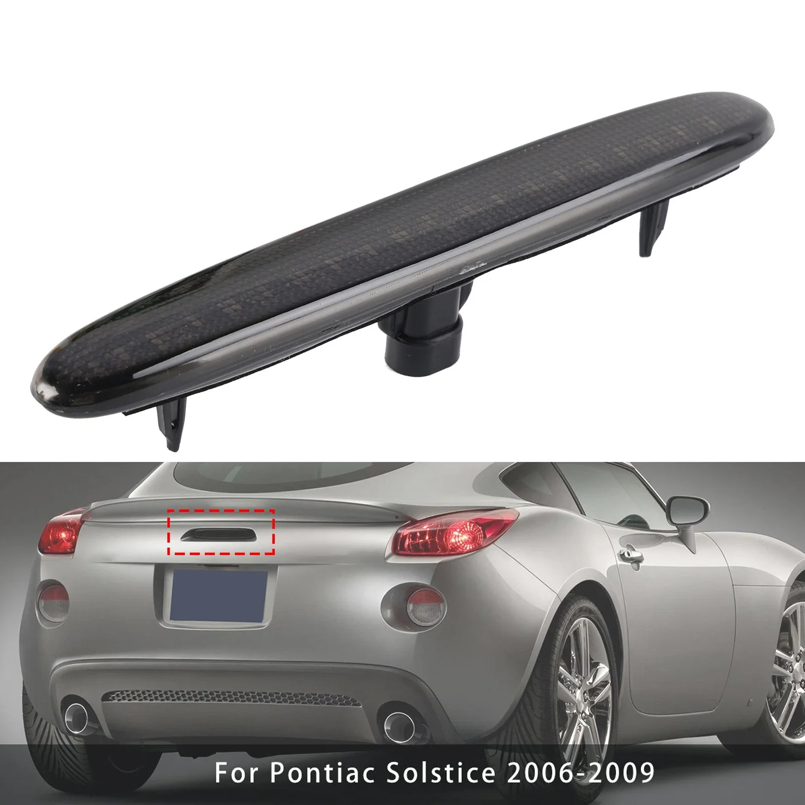 

Автомобильный красный/черный 3-й задний стоп-сигнал с высоким креплением 289101 GM25100445, задний стоп-сигнал для Pontiac Solstice 2006-2009