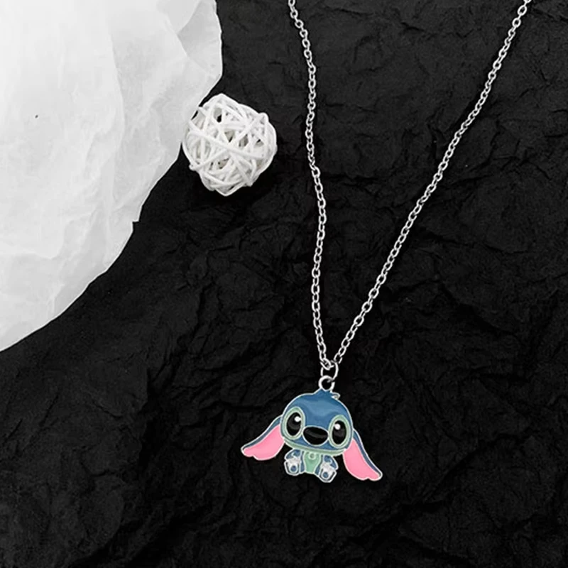 Kawaii Metal Stitch Necklace Chain Pendant Accessories Girls Gift image 5