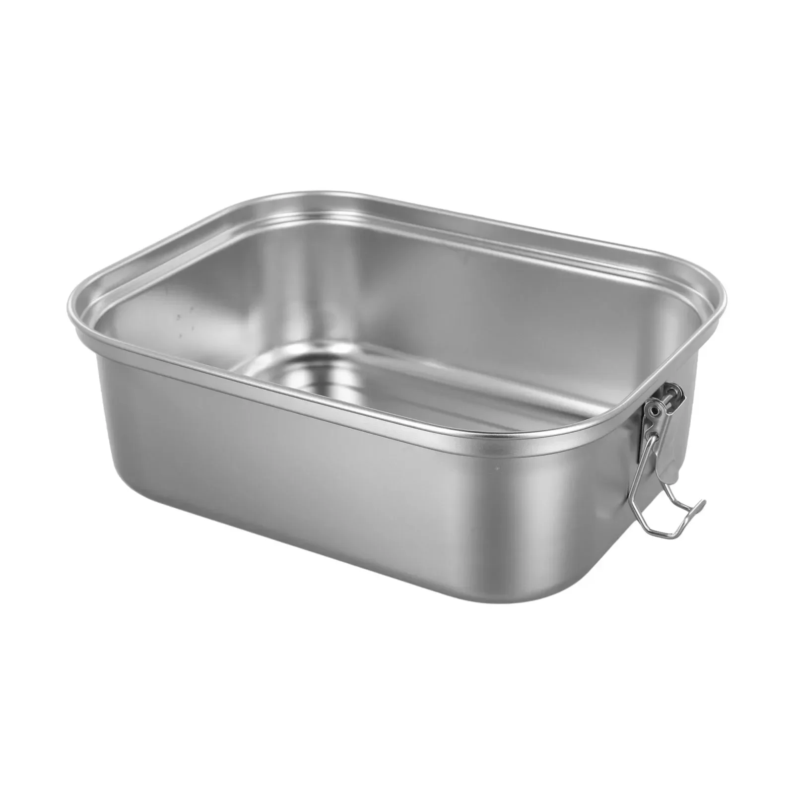 تصميم مانع للتسرب صندوق غداء من الفولاذ المقاوم للصدأ مقاوم للتسرب أدوات تنظيف منزلية واسعة بطبقة مزدوجة #3