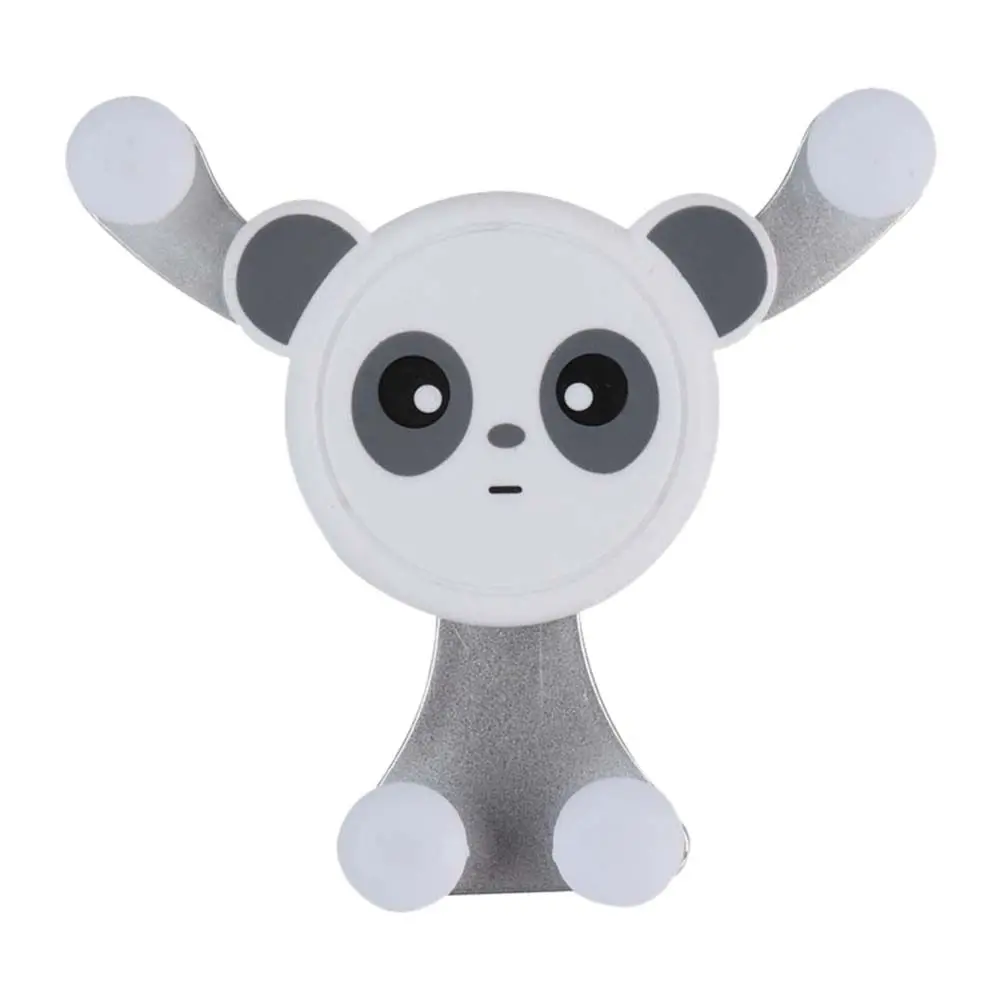 Panda Shape Gravity ABS GPS Air Vent Car Bracket Mounts Mount Stand Car Phone Holder