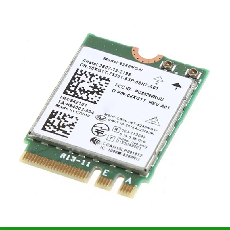 U55C 8260 8260NGW 2Band WiFi Card802.11ac WirelessAC for M.2 Networking Adapter