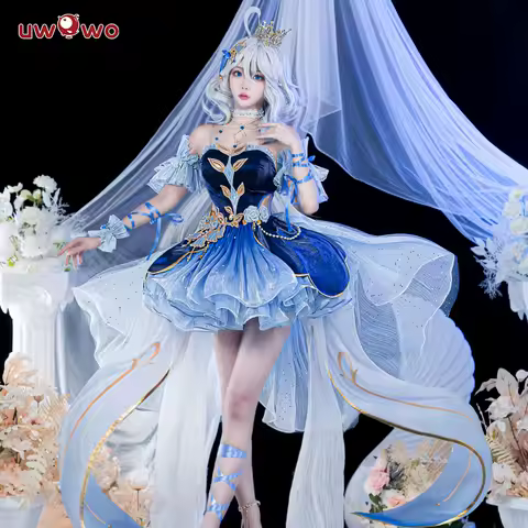 LAST BATCH UWOWO Genshin Impact Fanart Focalors Lily of the Valley Balll Gownn Dress Cosplay Costume