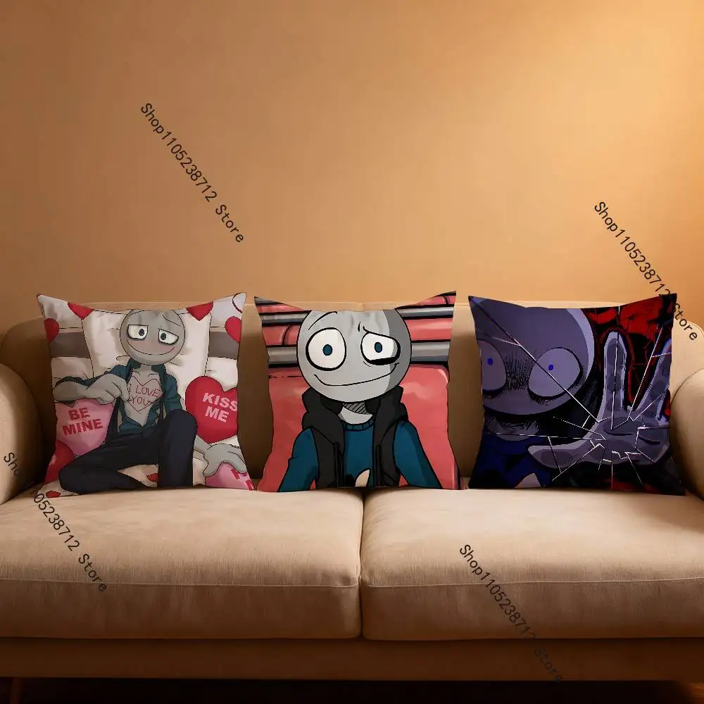 Peter Y-Your B-Boyfriend Pillow Covers Cartoon Sofa Decorative Home Double-sided Printing Short Plush Cute Cushion Cover