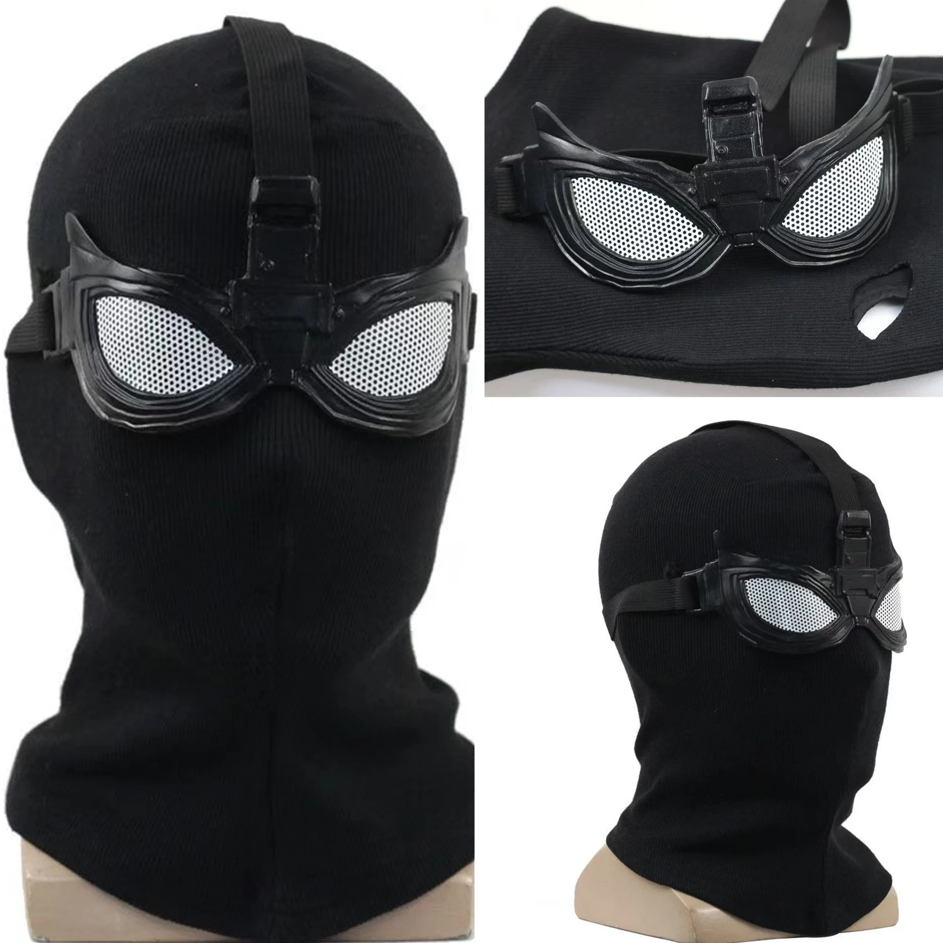 

Movie Spider Noir Man Superhero Costume Masks, Halloween Classic Character Mask for Adult and Kids Black