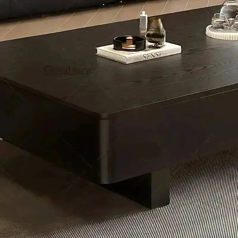 Mesa de Centro SimpleNordic, Decoración de Estilo Nórdico, Mesa Auxiliar con Almacenamiento, Mueble para el Hogar