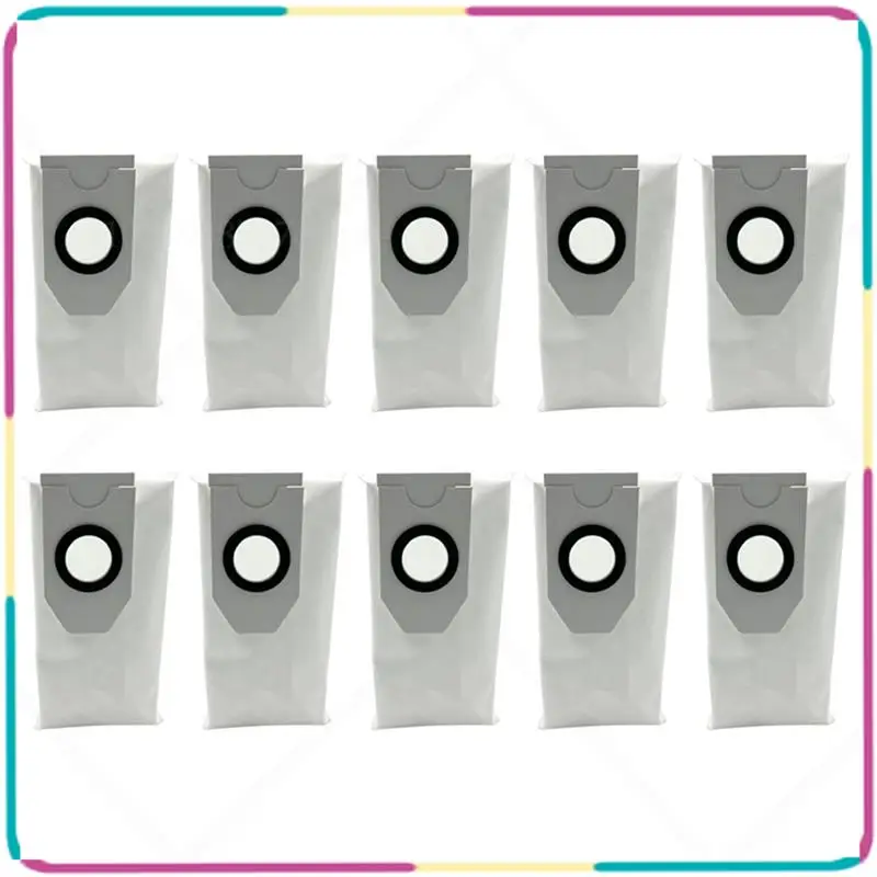 

B13C 10PCS For Meida V12 Robot Vacuum Cleaner Dust Bag Replacement Spare Parts Non-Woven Garbage Dust Bag