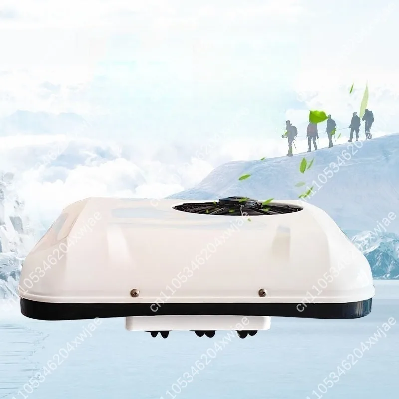 Roof Mounted Electric Vehicle Air Conditioner 48V 72V Cooling Heating For Golf Cart Low Speed Car 12V view 2