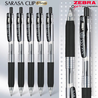 5pcs Japan ZEBRA Gel Pens SARASA JJ15 Press 0.5mm Quick Drying High-capacity Kawaii School Office Accessories Kawaii Stationery