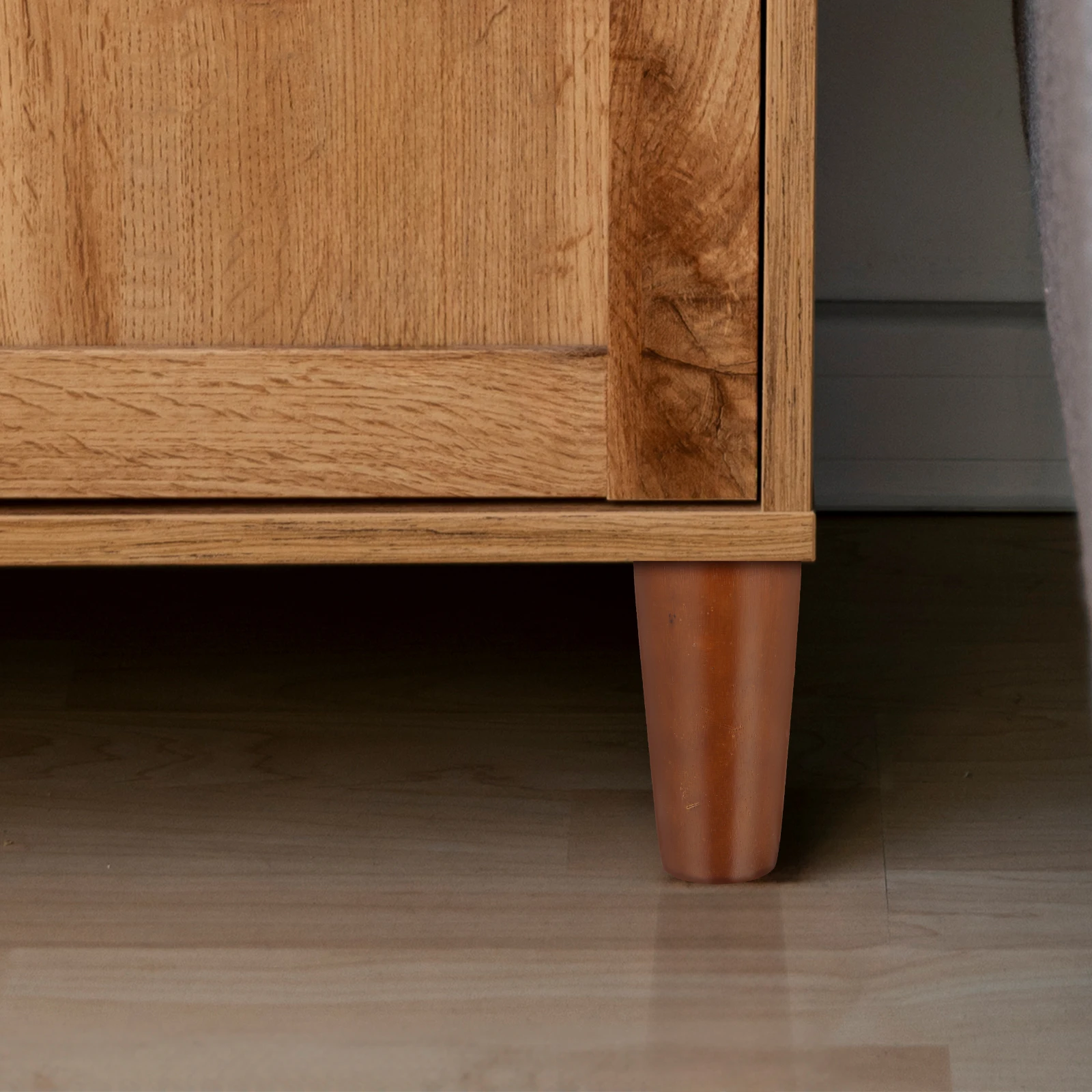 

4 Sets Solid Wood Dresser Wardrobe Feet Sturdy Wood Bed Replacement Couch Risers Furniture Legs Suitable Cabinets Tables Chairs