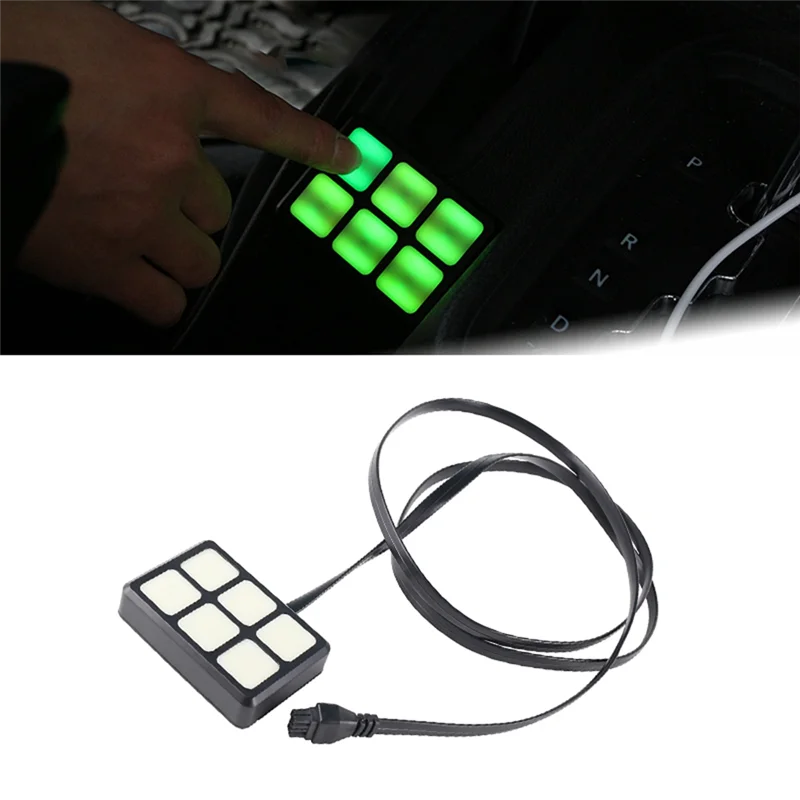 

ABMH-Car 6 Gang Switch Panel Relay System Circuit Control Box For Jeep Wrangler Boat Spare Parts Accessories
