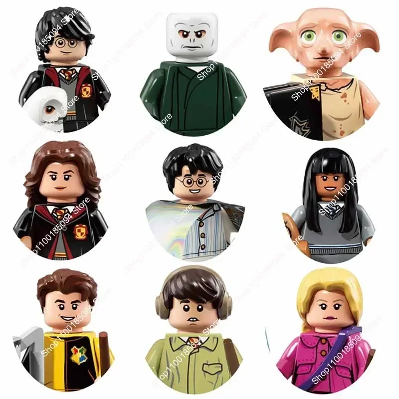 Juguetes calientes Harry Potter figuras de acción de la película Cho Chang Ron Dean Thomas Dobby juguetes figuras bloques niños juguetes de montaje regalos de cumpleaños