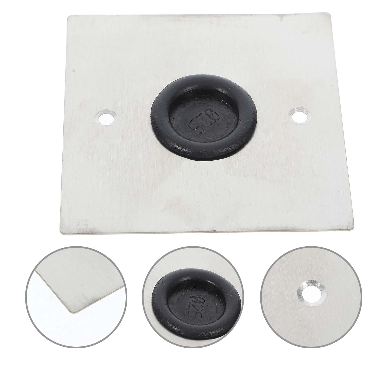 Stainless Steel Socket Cover Panel Plate Patch Decoration Wall-mounted Bracket Exit Board Toggle Switch Outlet Covers Seal